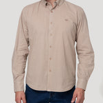 Camisa Algodón Orgánico Hombre Soft Café Rockford