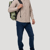 Camisa Algodón Orgánico Hombre Soft Café Rockford