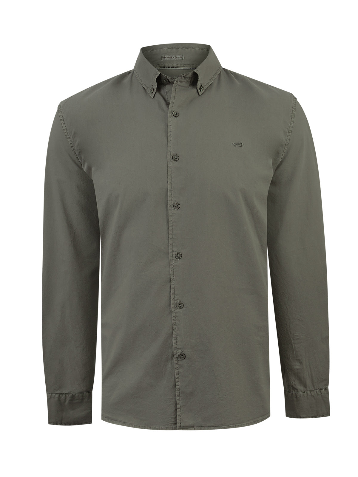 Camisa Algodón Orgánico Hombre Soft Verde Rockford