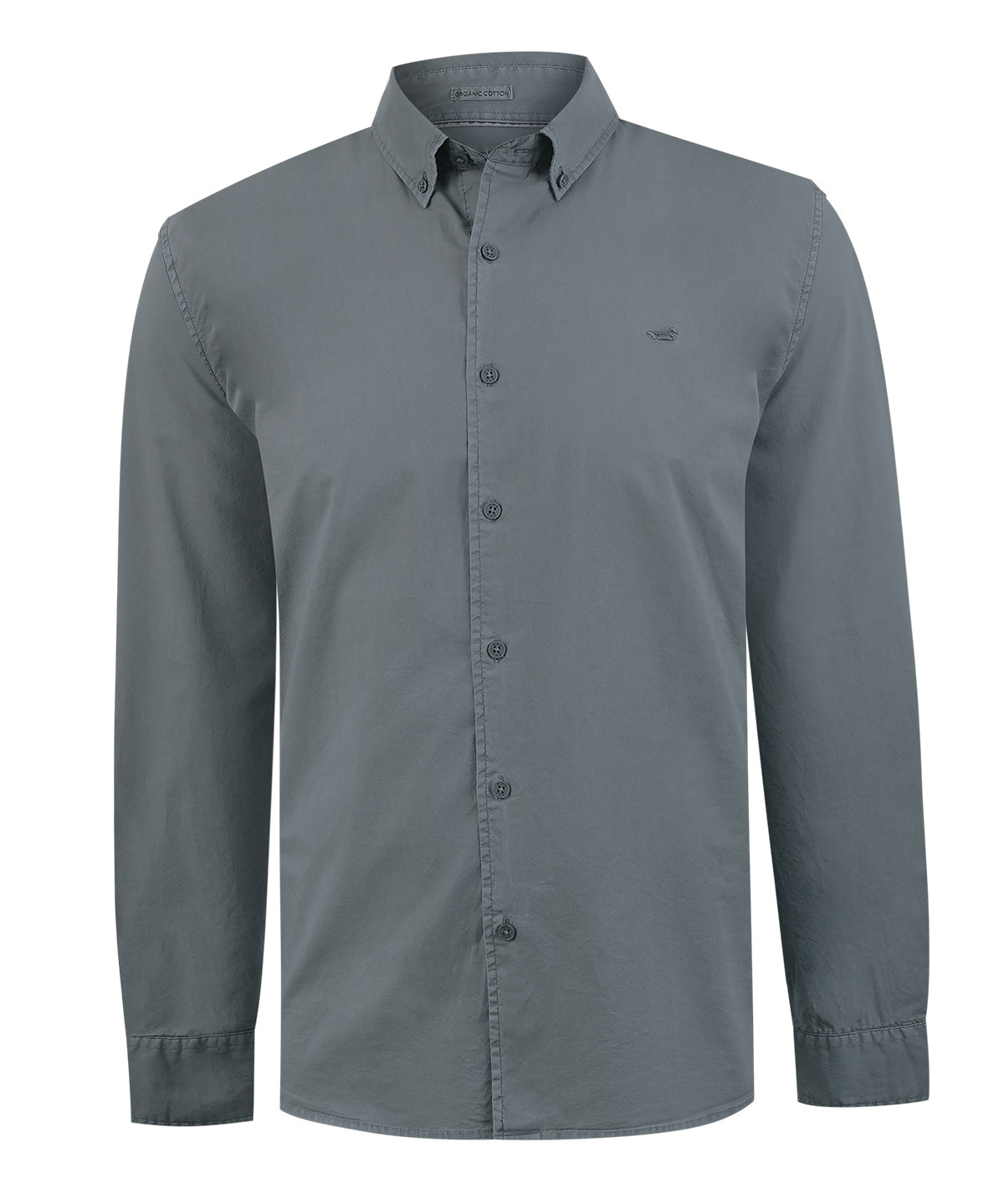 Camisa Algodón Orgánico Hombre Soft Gris Rockford