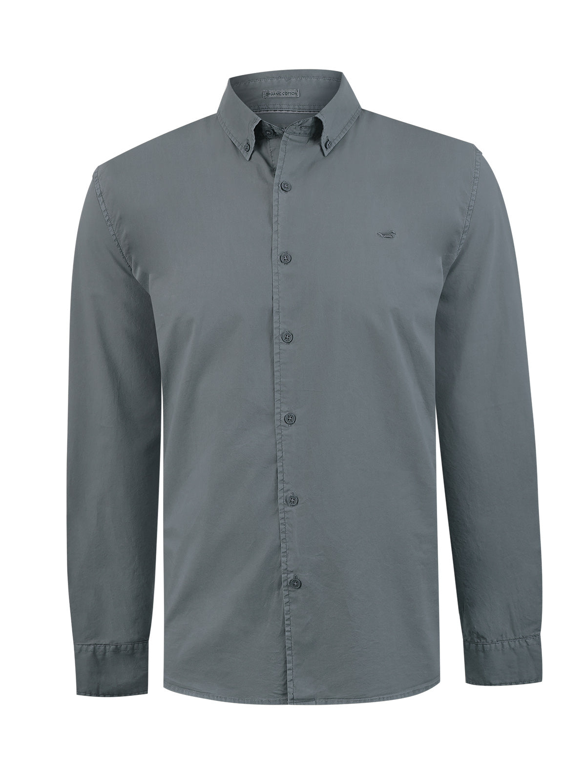 Camisa Algodón Orgánico Hombre Soft Gris Rockford