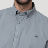 Camisa Algodón Orgánico Hombre Soft Gris Rockford