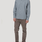 Camisa Algodón Orgánico Hombre Soft Gris Rockford