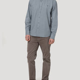 Camisa Algodón Orgánico Hombre Soft Gris Rockford