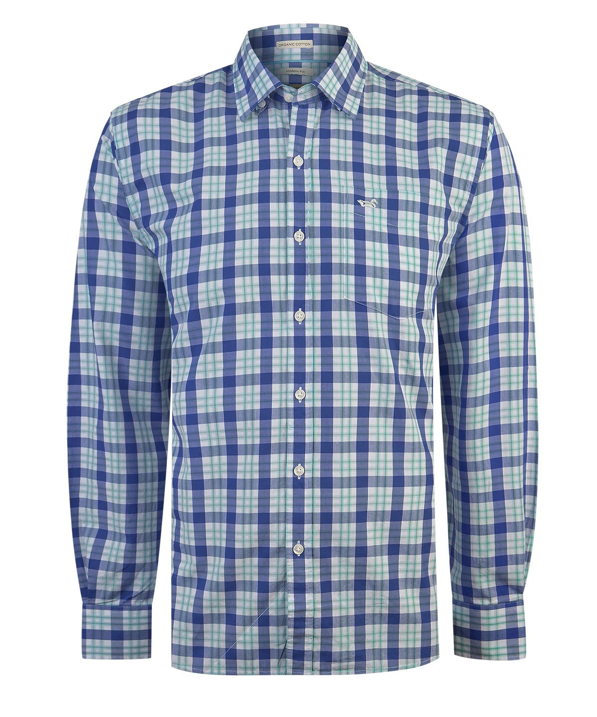 Camisa Algodón Orgánico Hombre Lighter Celeste Rockford