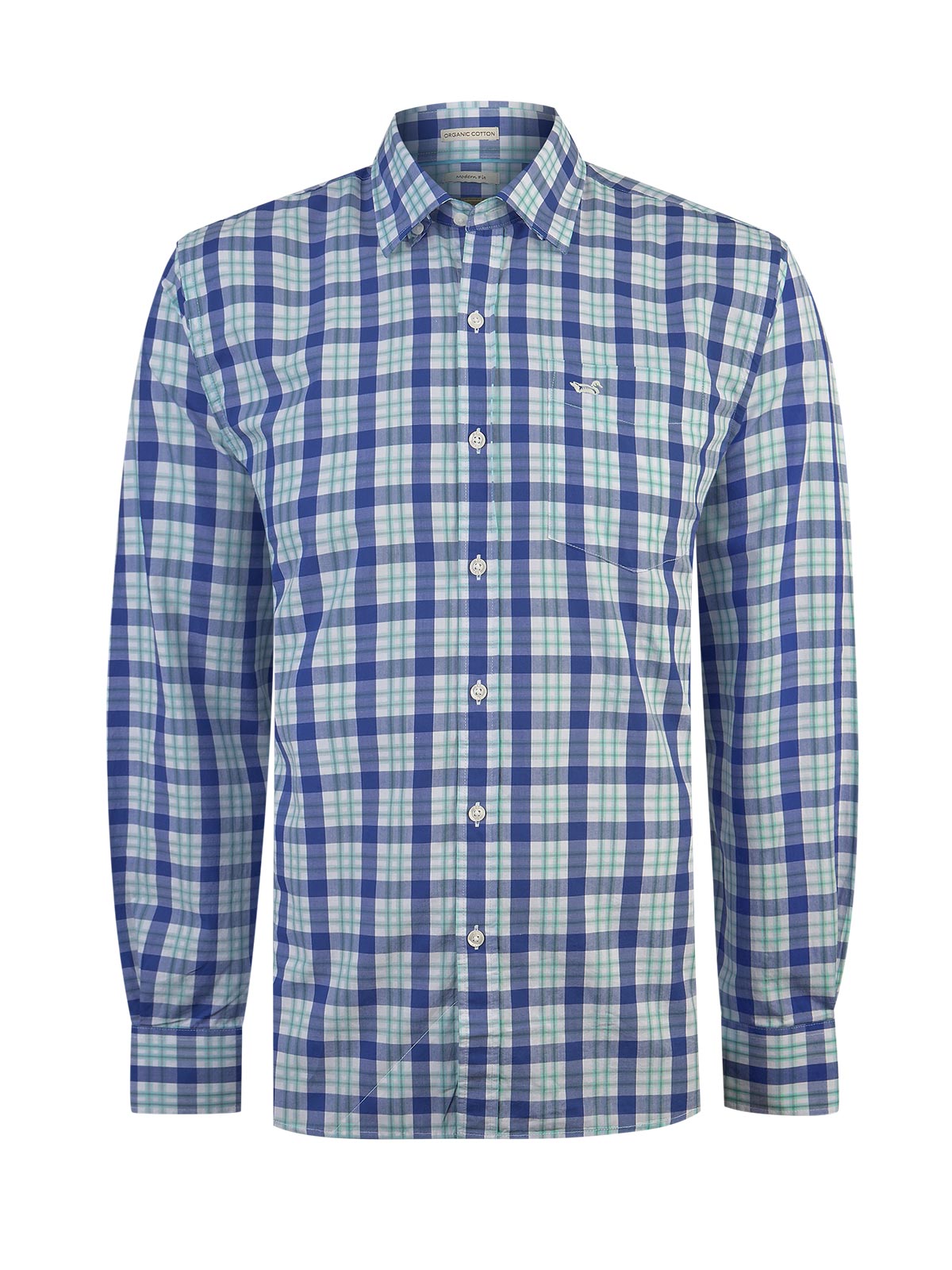 Camisa Algodón Orgánico Hombre Lighter Celeste Rockford