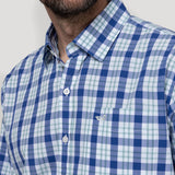 Camisa Algodón Orgánico Hombre Lighter Celeste Rockford