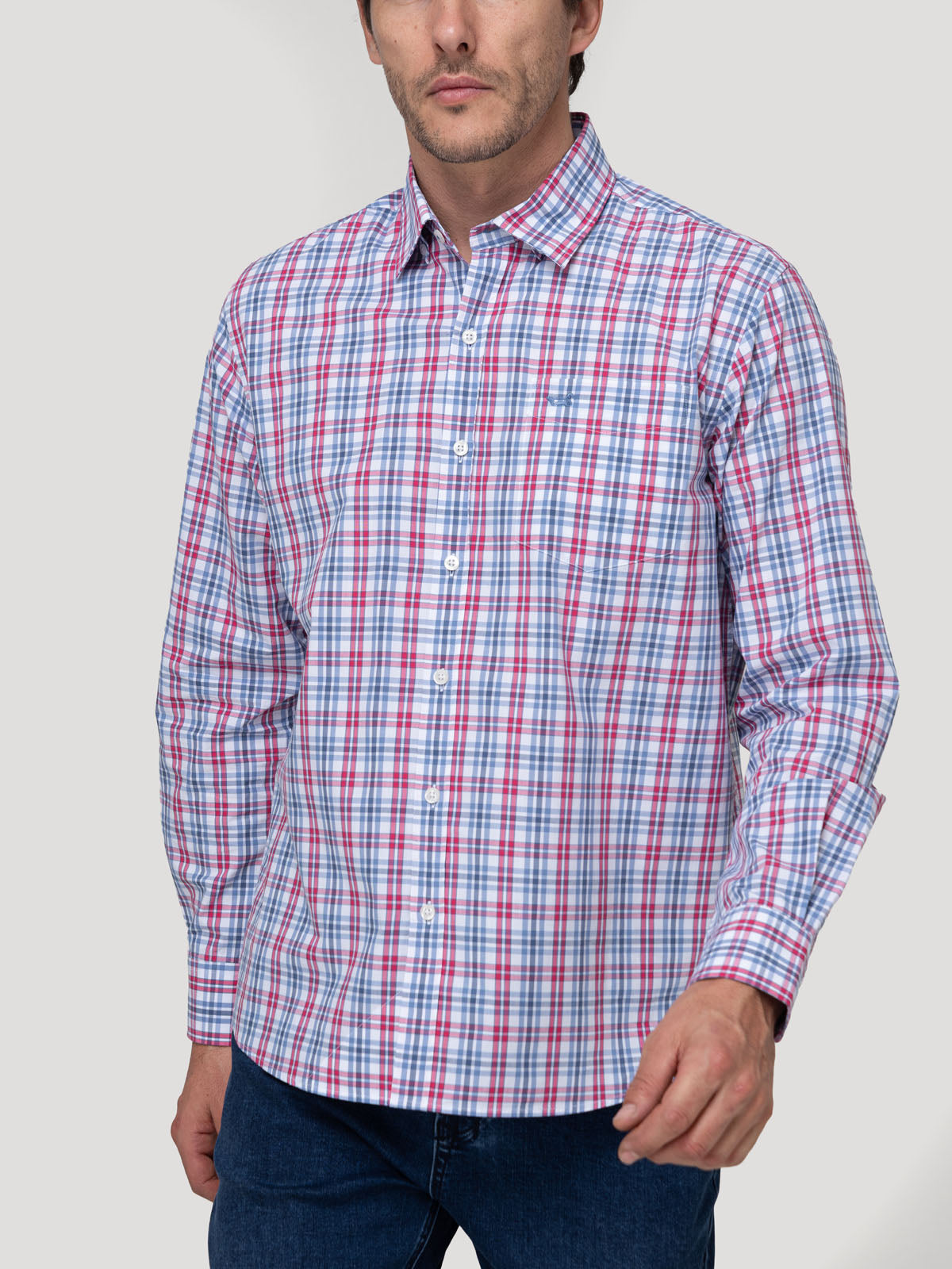 Camisa Algodón Orgánico Hombre Lighter Rojo Rockford