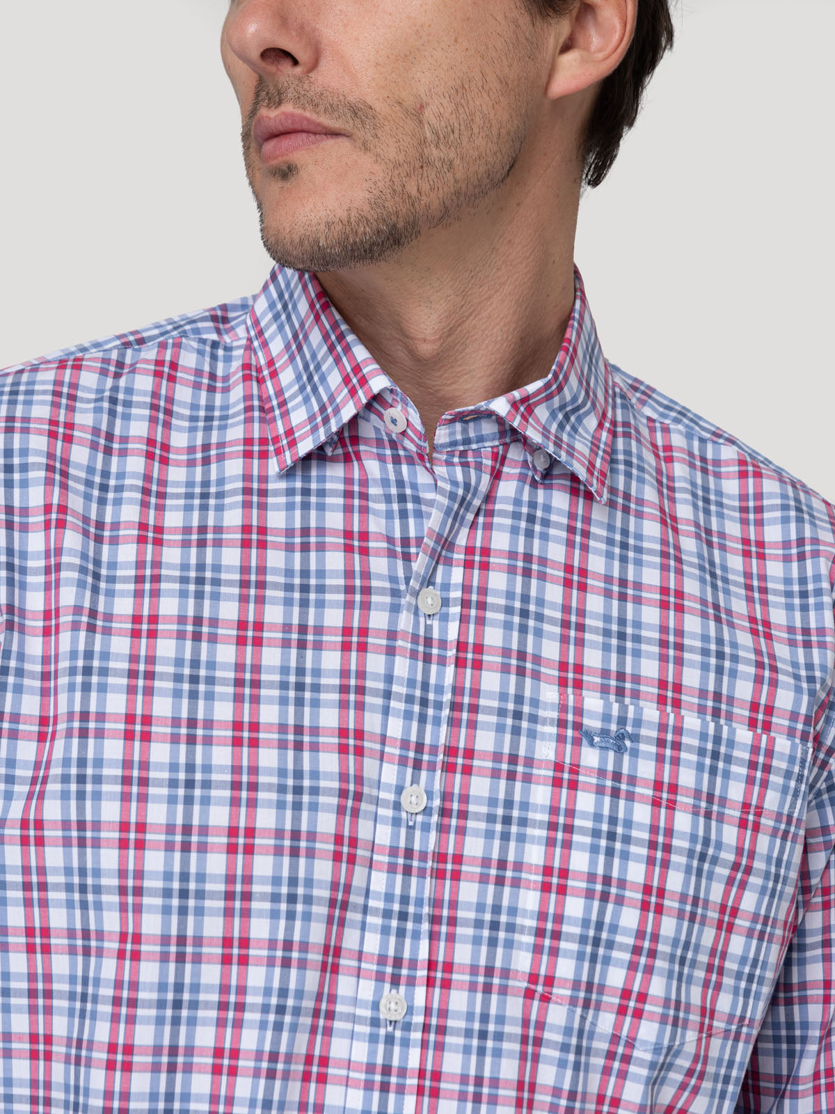 Camisa Algodón Orgánico Hombre Lighter Rojo Rockford