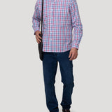 Camisa Algodón Orgánico Hombre Lighter Rojo Rockford