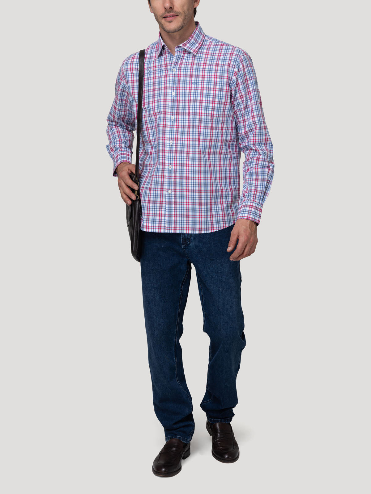 Camisa Algodón Orgánico Hombre Lighter Rojo Rockford