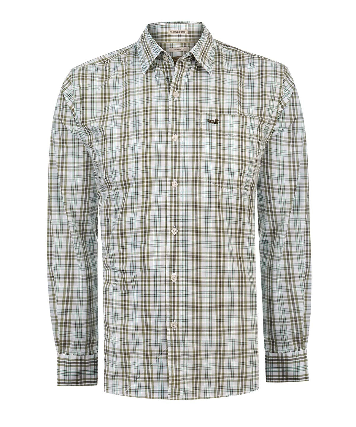 Camisa Algodón Orgánico Hombre Lighter Verde Rockford
