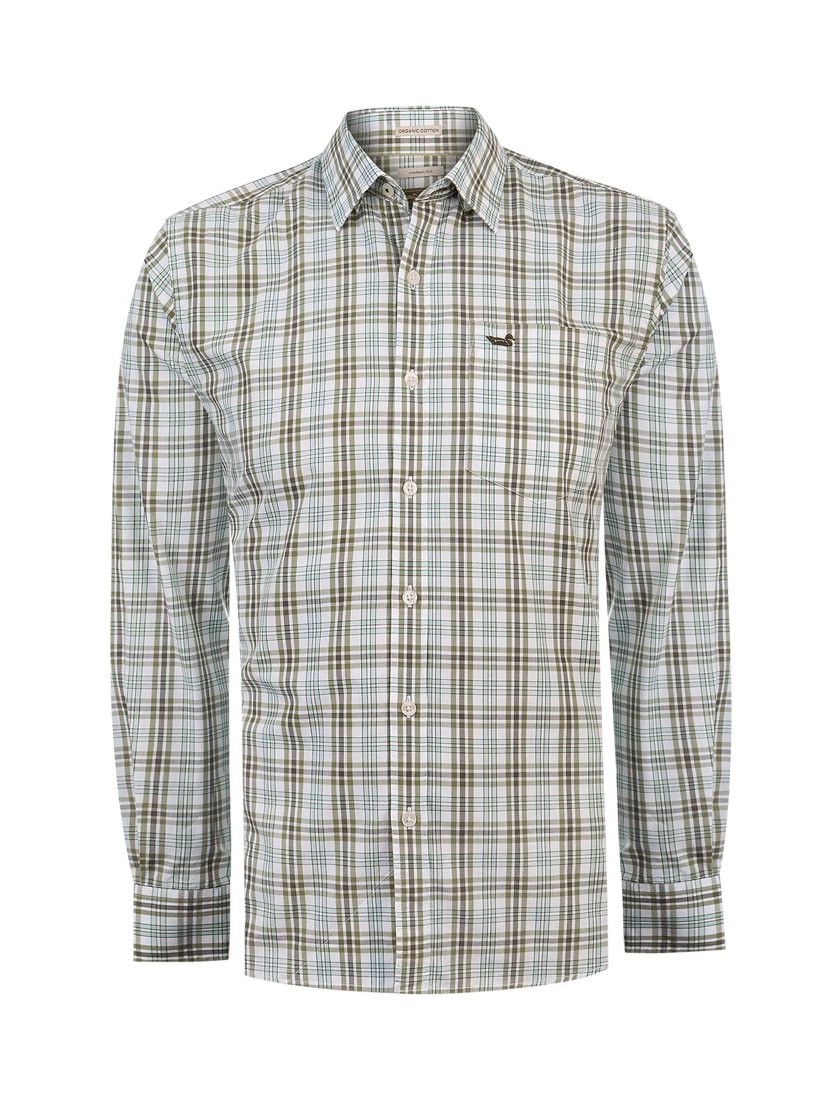 Camisa Algodón Orgánico Hombre Lighter Verde Rockford