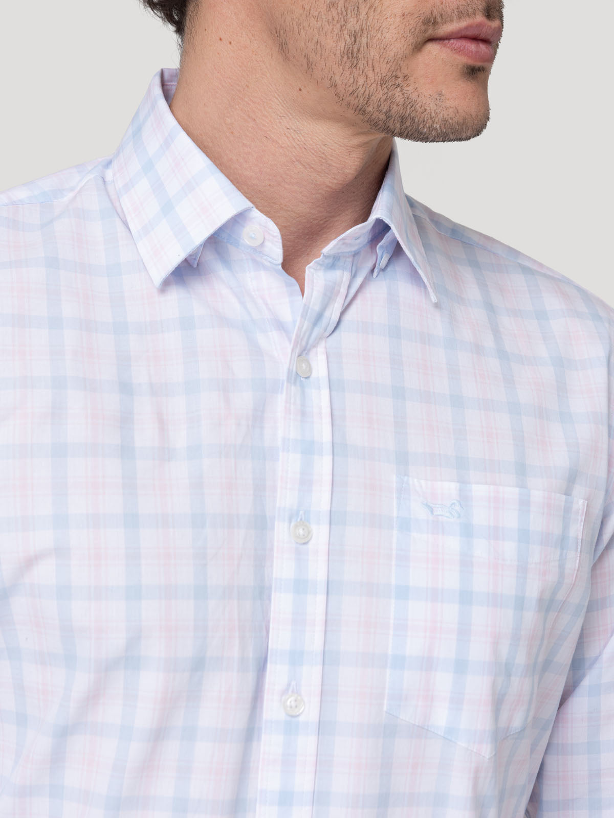Camisa Algodón Orgánico Hombre Lighter Rosado Rockford