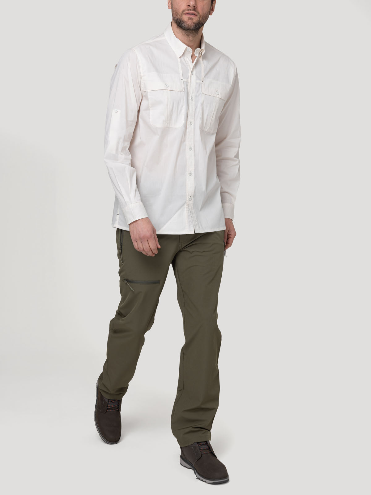 Camisa Upf Hombre Chungara Beige Rockford