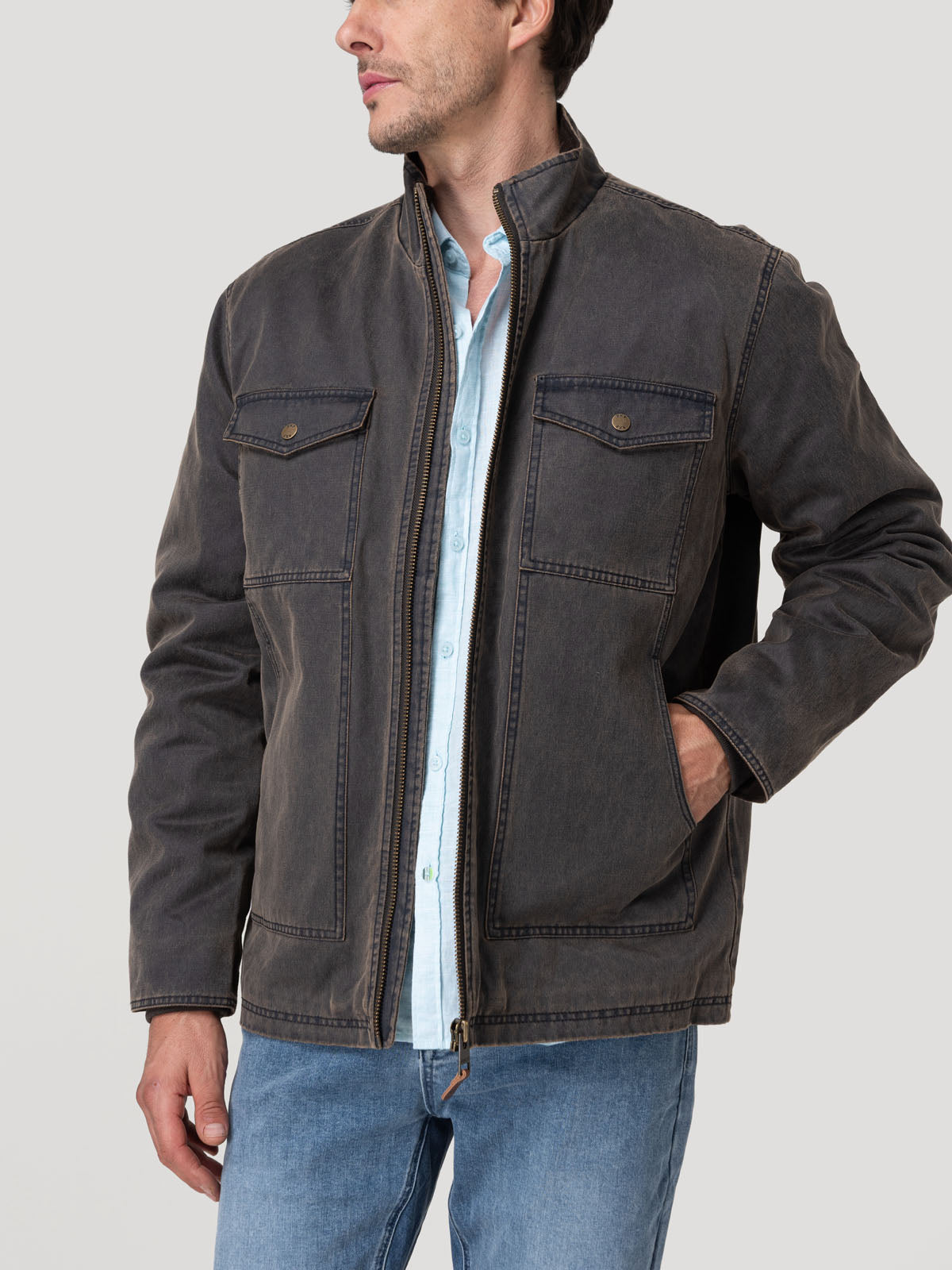 Chaqueta Thermore Hombre Torino Café Rockford