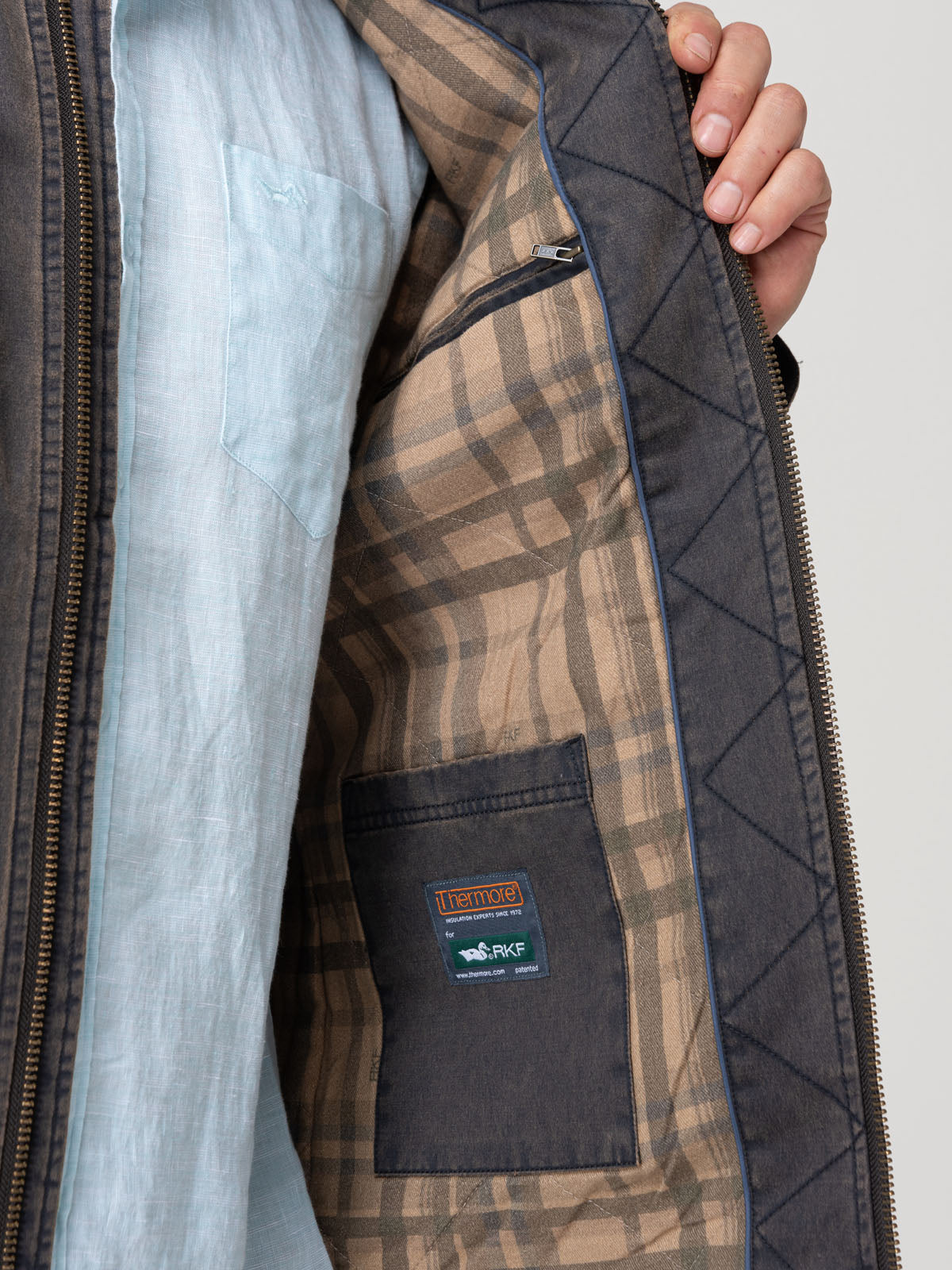 Chaqueta Thermore Hombre Torino Café Rockford