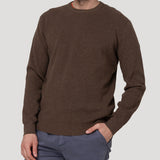 Sweater Fibras Recicladas Hombre Angri Café Rockford