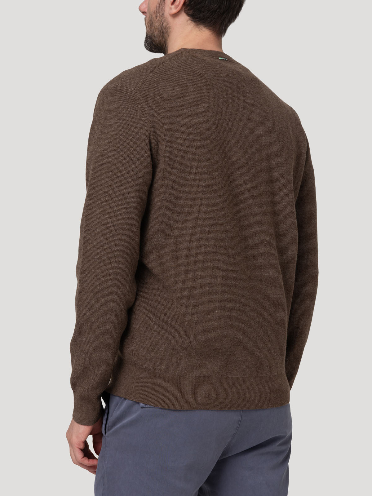 Sweater Fibras Recicladas Hombre Angri Café Rockford