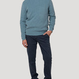 Sweater Fibras Recicladas Hombre Angri Celeste Rockford