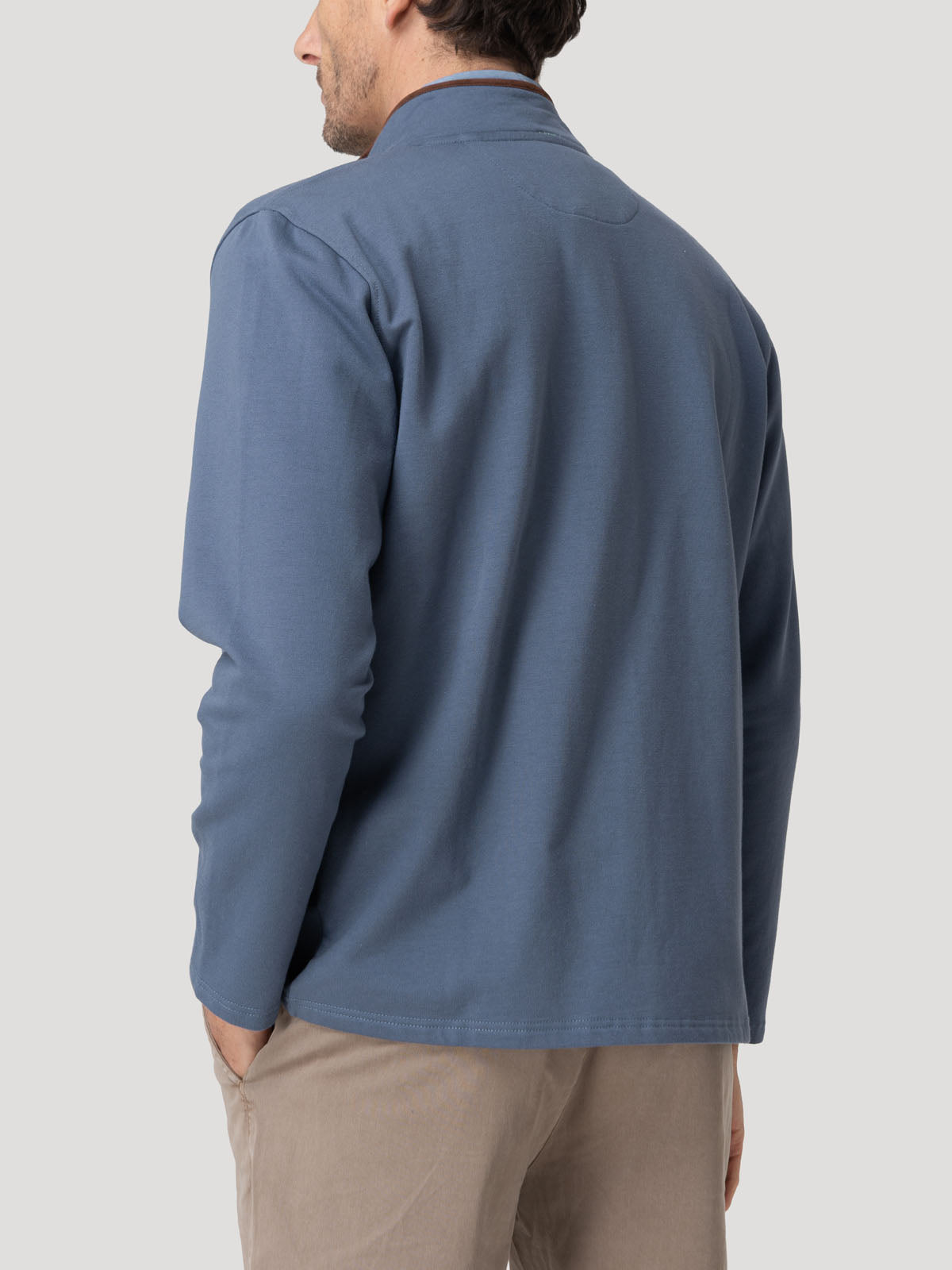 Polerón Algodón Orgánico Hombre Rimini Azul Rockford
