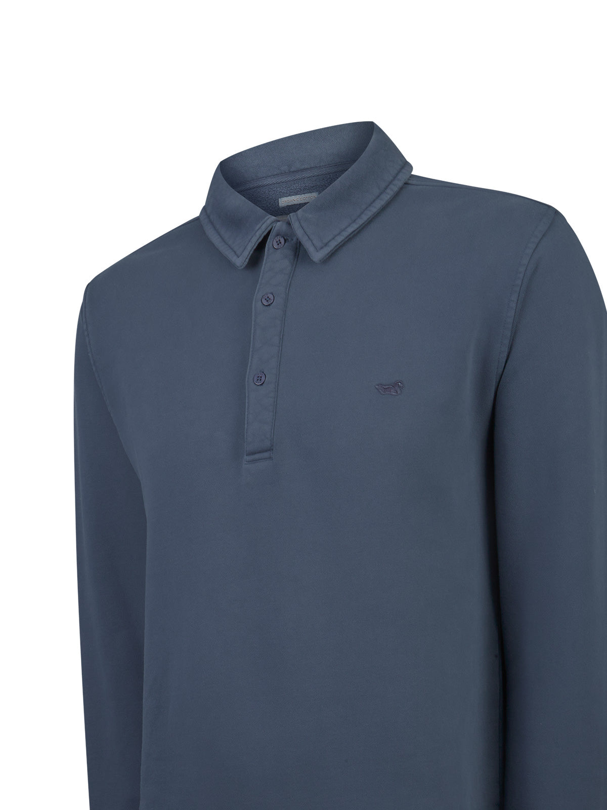 Polerón Algodón Orgánico Hombre Route Azul Rockford