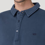 Polerón Algodón Orgánico Hombre Route Azul Rockford