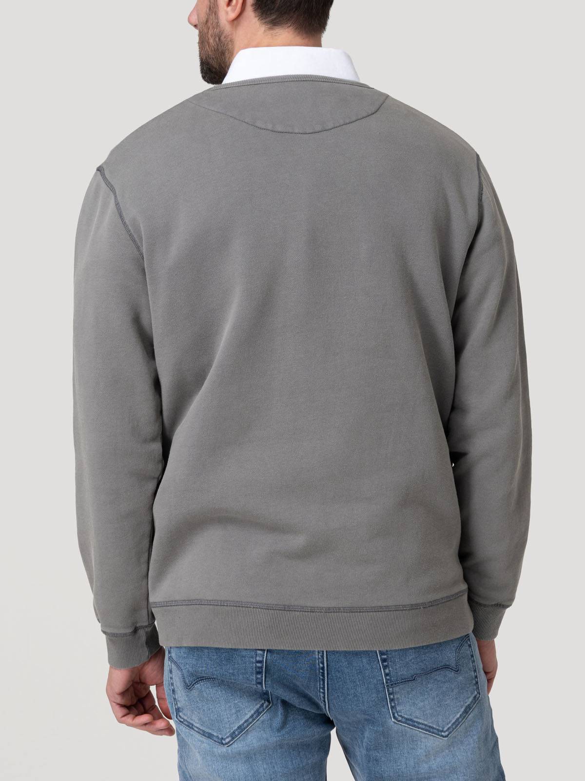 Polerón Algodón Orgánico Hombre Frateli Azul Rockford