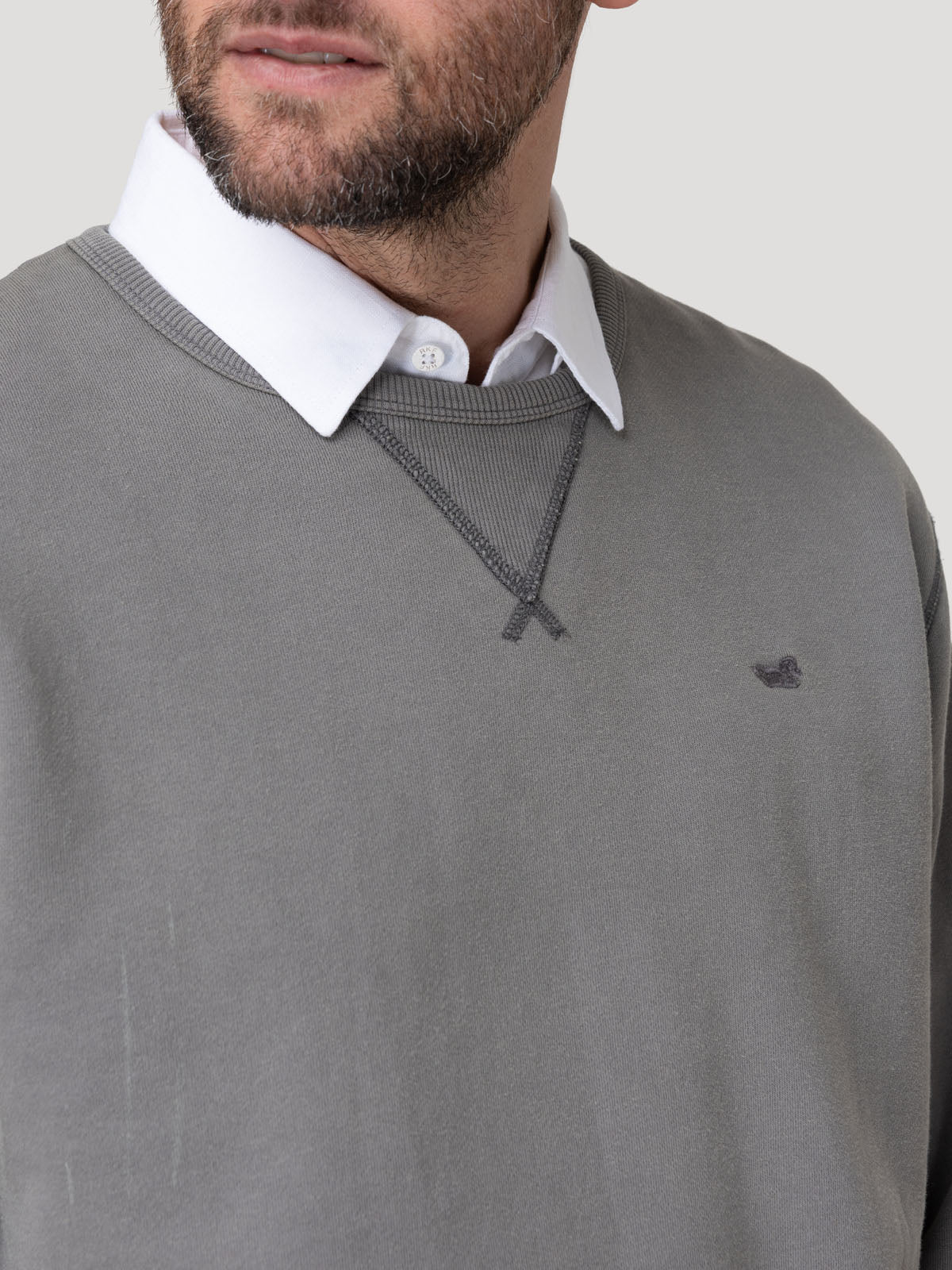 Polerón Algodón Orgánico Hombre Frateli Azul Rockford