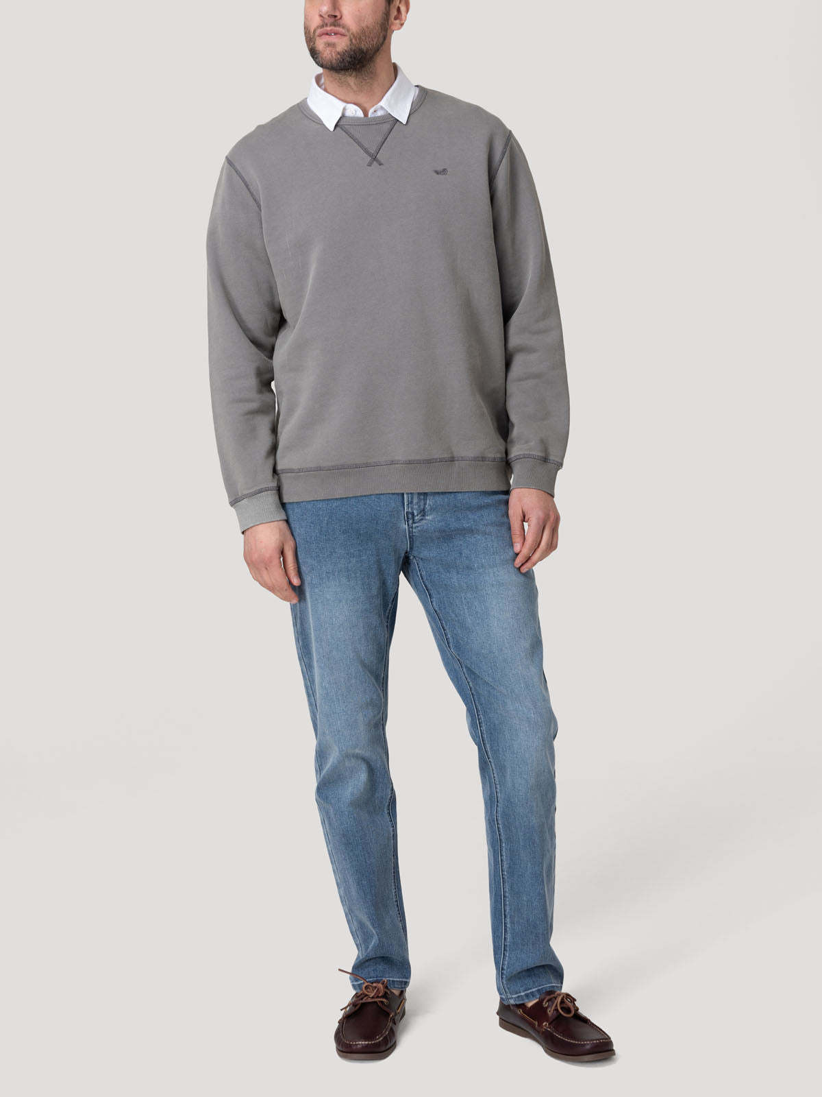 Polerón Algodón Orgánico Hombre Frateli Azul Rockford