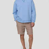 Polerón Algodón Orgánico Hombre Frateli Celeste Rockford