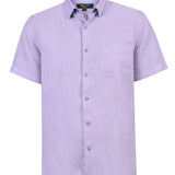 Camisa Lino Orgánico Hombre Linenshort Rosado Rockford