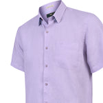 Camisa Lino Orgánico Hombre Linenshort Rosado Rockford