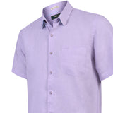Camisa Lino Orgánico Hombre Linenshort Rosado Rockford