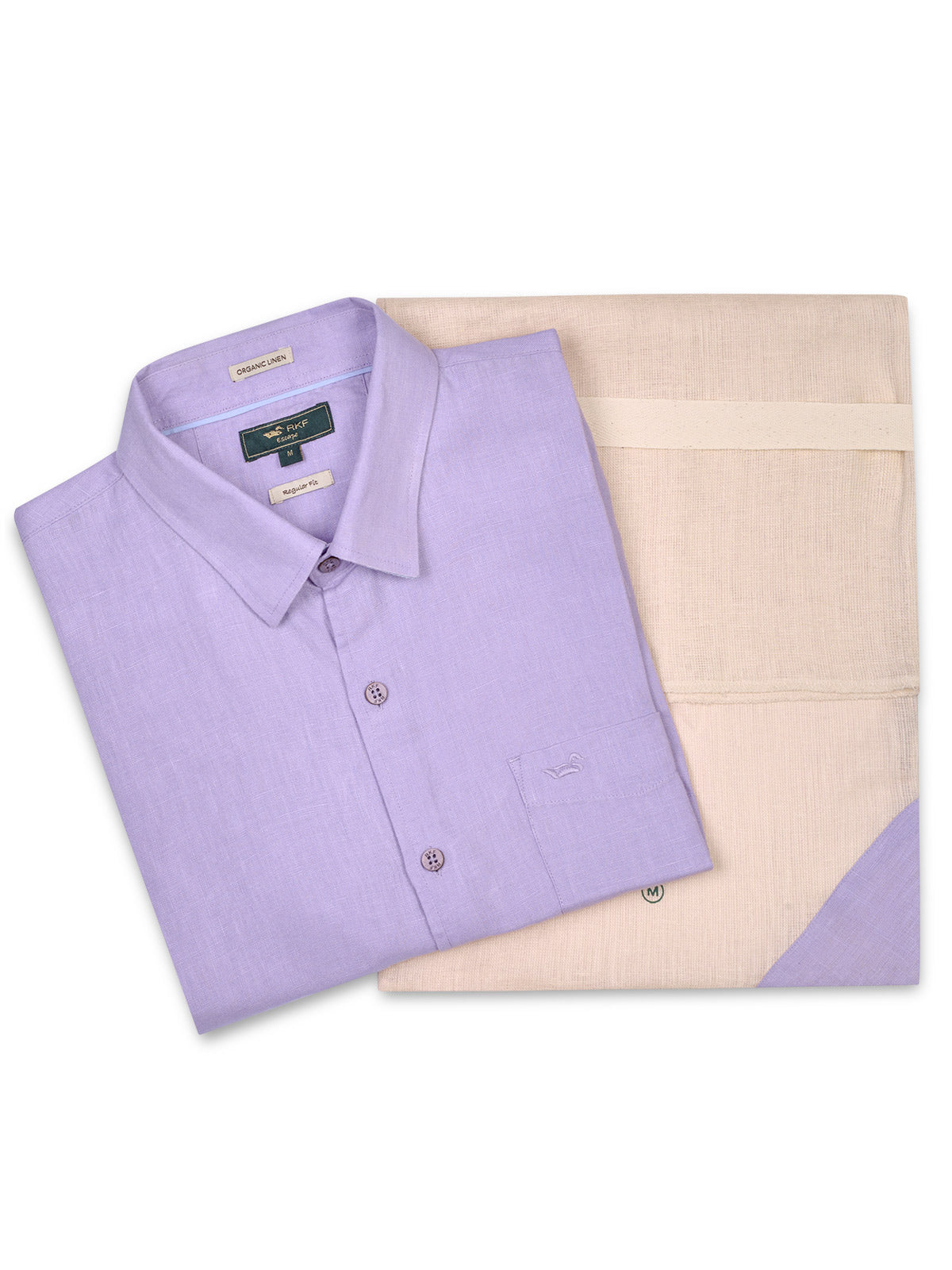Camisa Lino Orgánico Hombre Linenshort Rosado Rockford