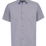 Camisa Lino Orgánico Hombre Linenshort Gris Rockford