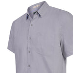 Camisa Lino Orgánico Hombre Linenshort Gris Rockford