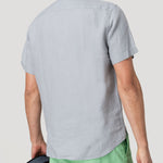 Camisa Lino Orgánico Hombre Linenshort Gris Rockford