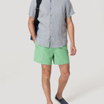 Camisa Lino Orgánico Hombre Linenshort Gris Rockford