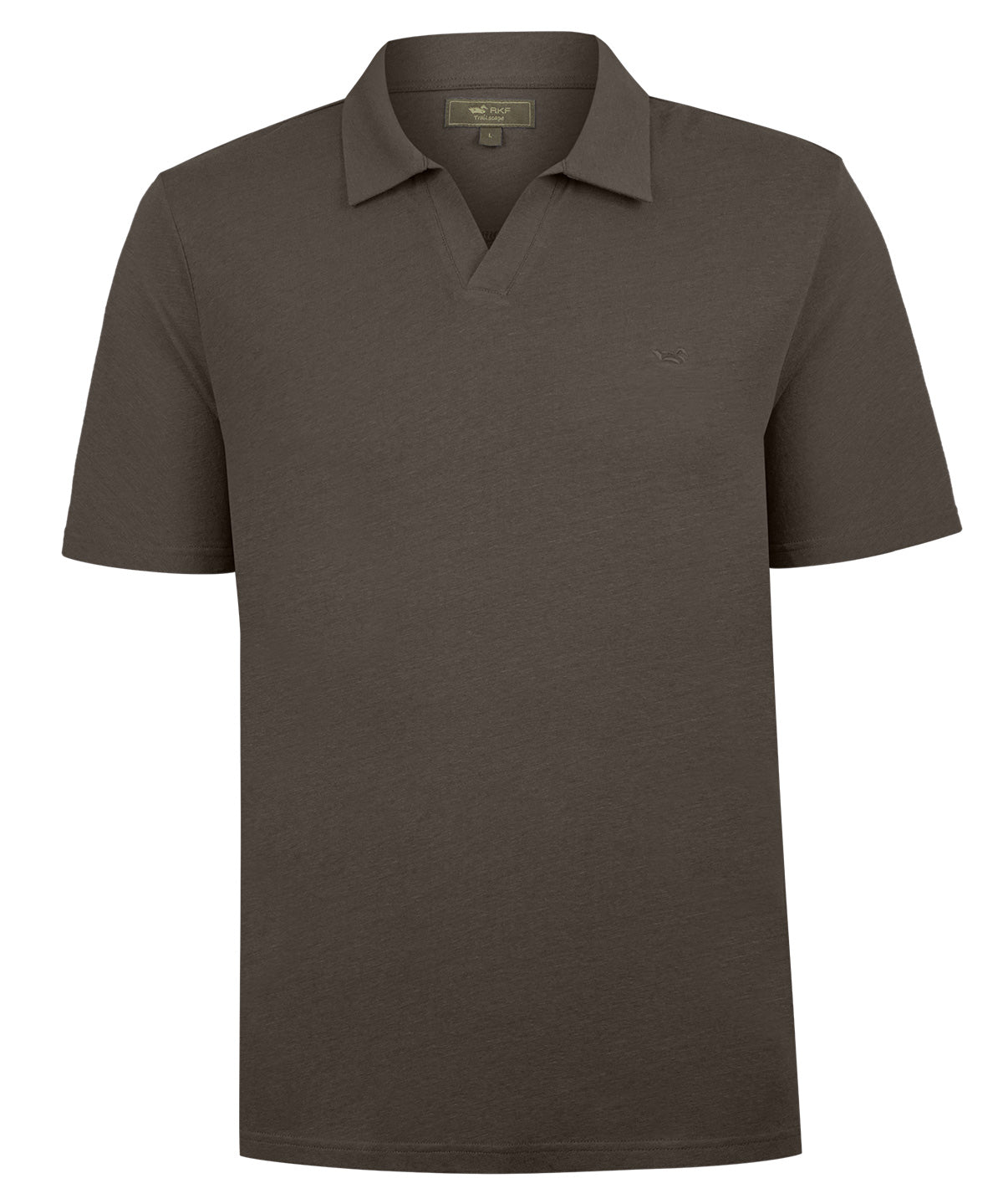 Polera Algodón Orgánico Hombre Vary Café Rockford