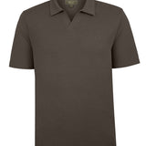 Polera Algodón Orgánico Hombre Vary Café Rockford