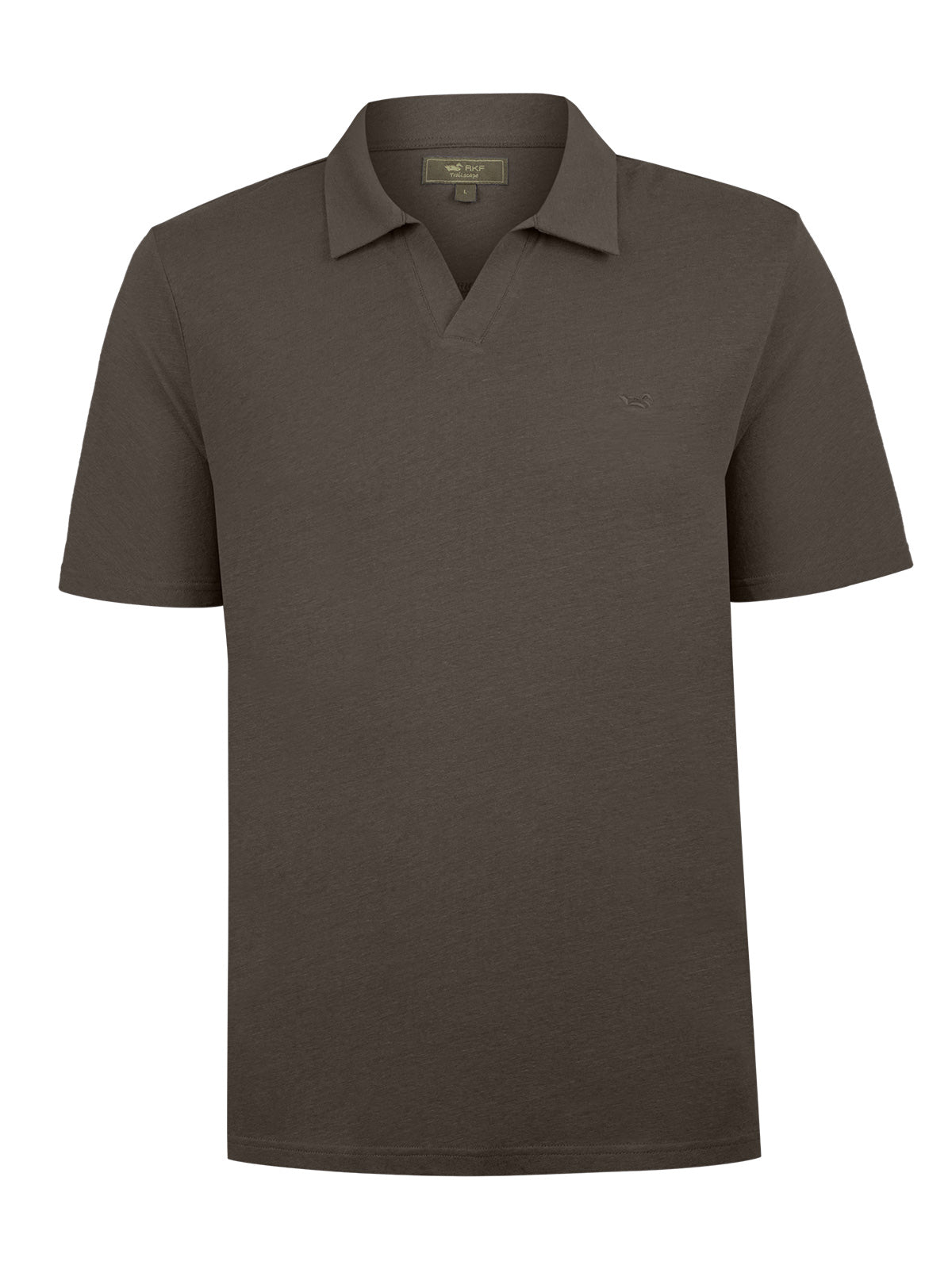Polera Algodón Orgánico Hombre Vary Café Rockford