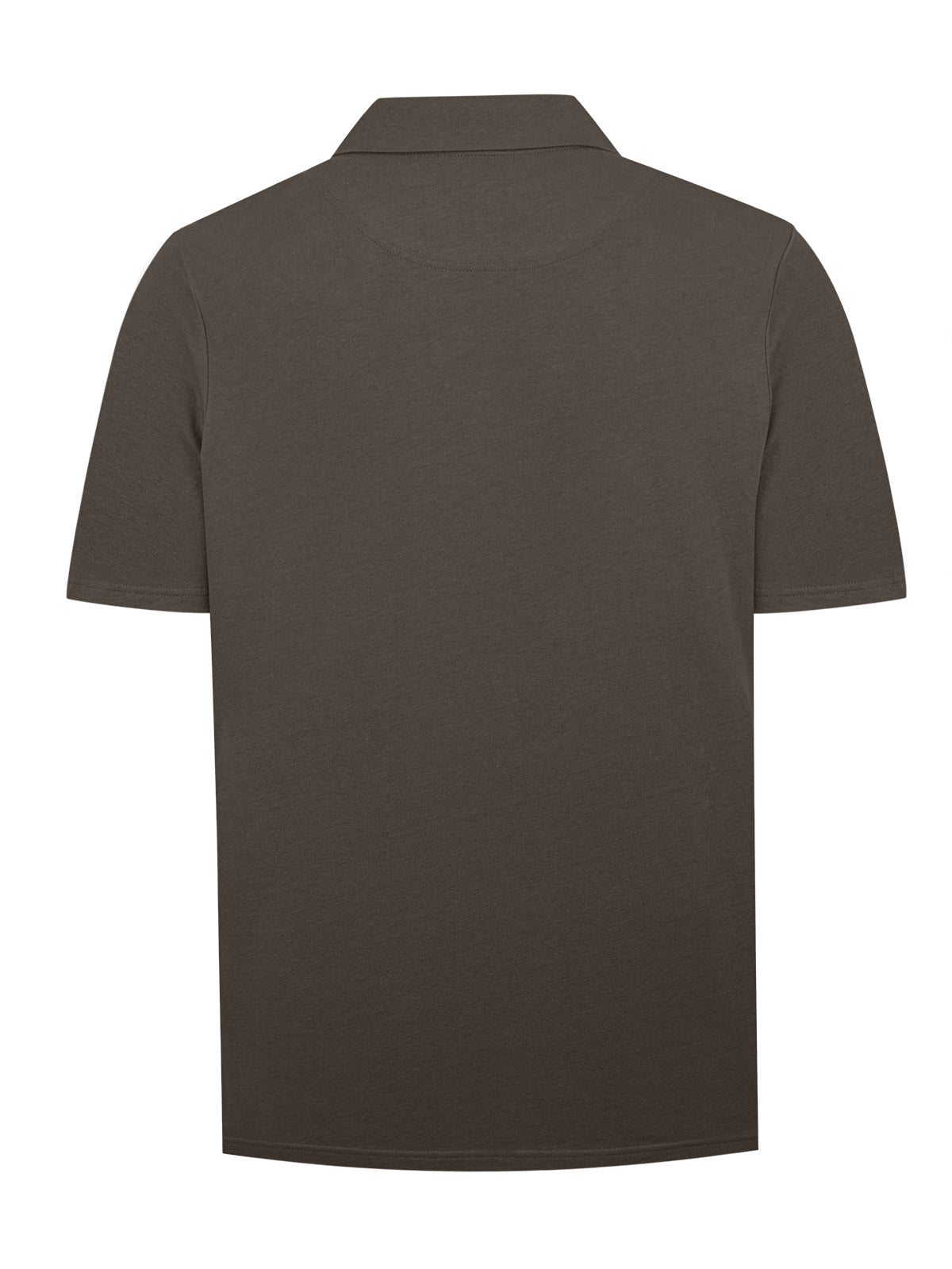 Polera Algodón Orgánico Hombre Vary Café Rockford