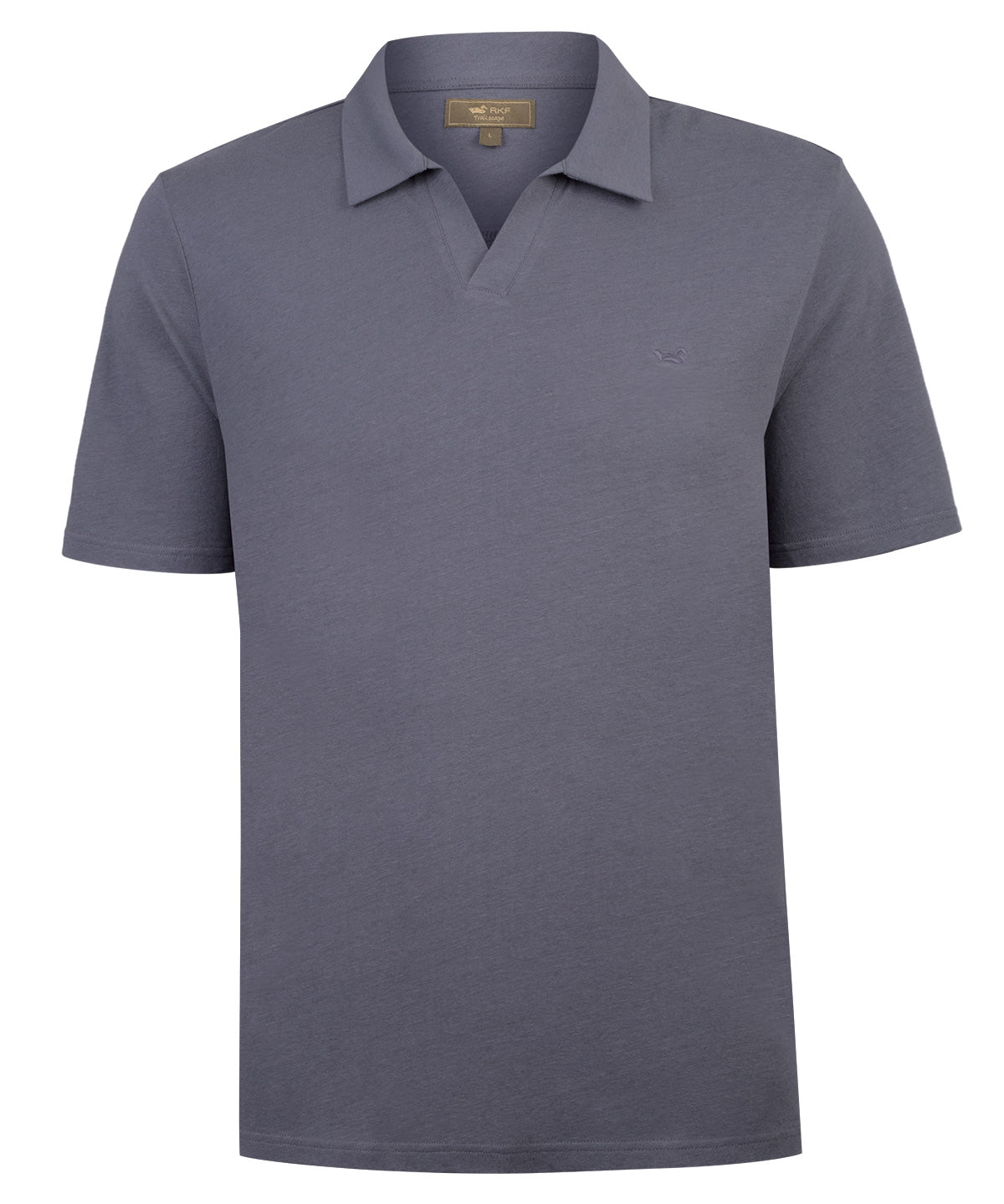 Polera Algodón Orgánico Hombre Vary Azul Rockford