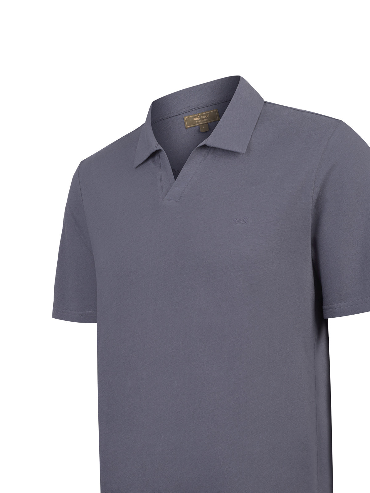 Polera Algodón Orgánico Hombre Vary Azul Rockford