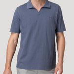 Polera Algodón Orgánico Hombre Vary Azul Rockford