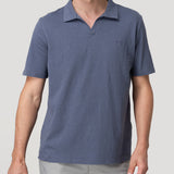 Polera Algodón Orgánico Hombre Vary Azul Rockford