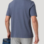 Polera Algodón Orgánico Hombre Vary Azul Rockford