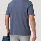 Polera Algodón Orgánico Hombre Vary Azul Rockford