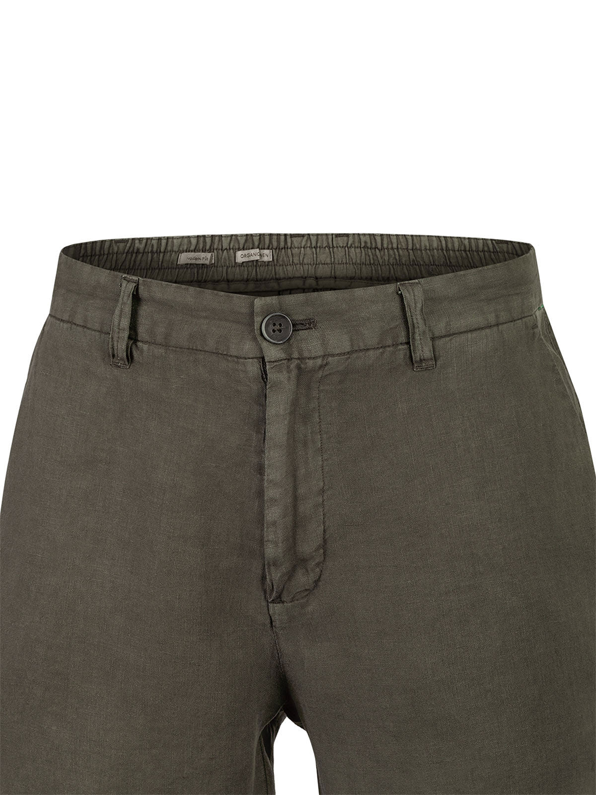 Short Lino Orgánico Hombre Linen Verde Rockford